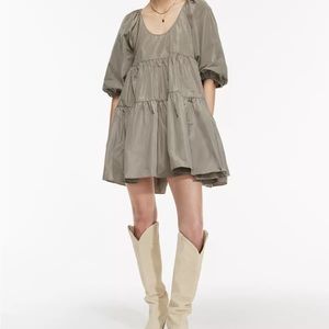 Green babydoll Aritzia fantasy dress